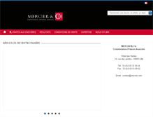 Tablet Screenshot of mercier.auction.fr